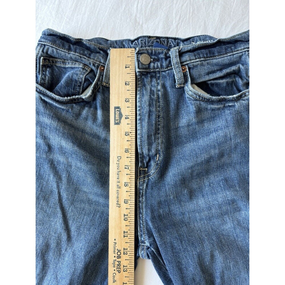 American Eagle Jeans Girls 7 Highest Rise 90s Straight Blue Stretch Distressed - Picture 9 of 10